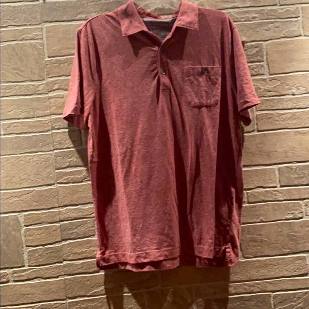 Banana republic men’s Heather red polo tee